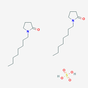 1-Octylpyrrolidin-2-one;sulfuric acid