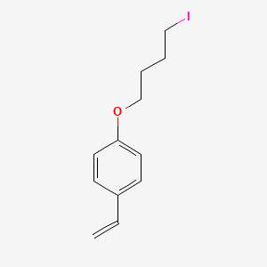 molecular formula C12H15IO B14192221 1-Ethenyl-4-(4-iodobutoxy)benzene CAS No. 873932-35-5