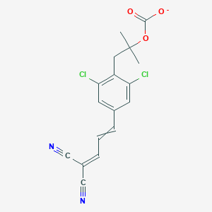 1-[2,6-Dichloro-4-(4,4-dicyanobuta-1,3-dien-1-yl)phenyl]-2-methylpropan-2-yl carbonate