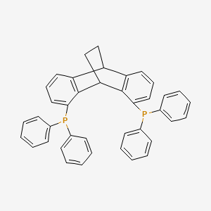 molecular formula C40H32P2 B14192250 1,8-Bis(diphenylphosphino)-9,10-dihydro-9,10-ethanoanthracene CAS No. 832673-32-2