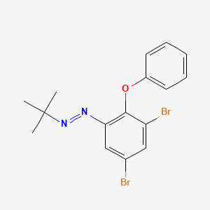 Diazene, (3,5-dibromo-2-phenoxyphenyl)(1,1-dimethylethyl)-