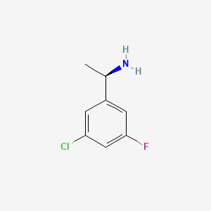 molecular formula C8H9ClFN B1419226 (R)-1-(3-氯-5-氟苯基)乙胺 CAS No. 1217475-54-1