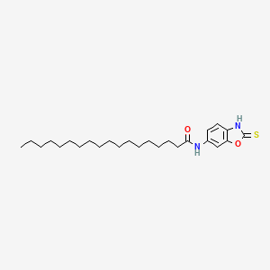 N-(2-Sulfanylidene-2,3-dihydro-1,3-benzoxazol-6-yl)octadecanamide