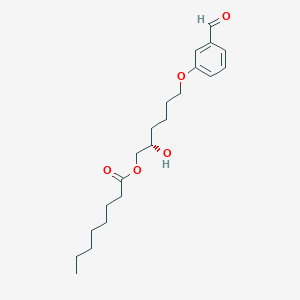 (2S)-6-(3-Formylphenoxy)-2-hydroxyhexyl octanoate