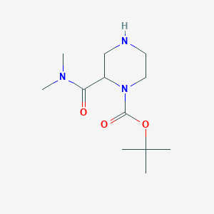 molecular formula C12H23N3O3 B1419229 Tert-butyl 2-(dimethylcarbamoyl)piperazine-1-carboxylate CAS No. 1263315-97-4