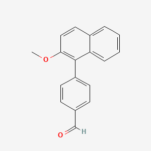 molecular formula C18H14O2 B14192314 4-(2-Methoxynaphthalen-1-yl)benzaldehyde CAS No. 922511-73-7