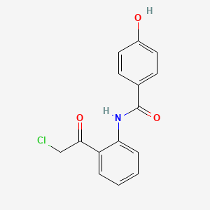 N-[2-(Chloroacetyl)phenyl]-4-hydroxybenzamide