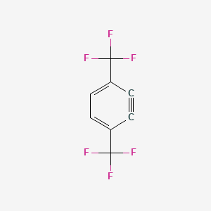 molecular formula C8H2F6 B14192356 1,4-Bis(trifluoromethyl)cyclohexa-1,3-dien-5-yne CAS No. 919989-48-3