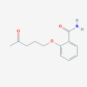 molecular formula C12H15NO3 B1419236 2-[(4-Oxopentyl)oxy]benzamide CAS No. 1157543-13-9