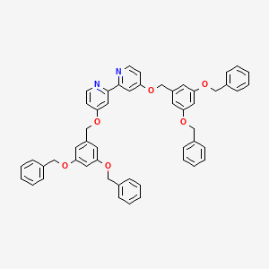 molecular formula C52H44N2O6 B14192362 4,4'-Bis{[3,5-bis(benzyloxy)phenyl]methoxy}-2,2'-bipyridine CAS No. 850380-12-0