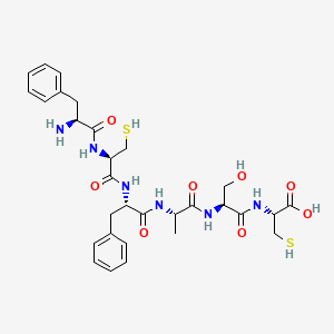 molecular formula C30H40N6O8S2 B14192364 L-Phenylalanyl-L-cysteinyl-L-phenylalanyl-L-alanyl-L-seryl-L-cysteine CAS No. 918527-10-3