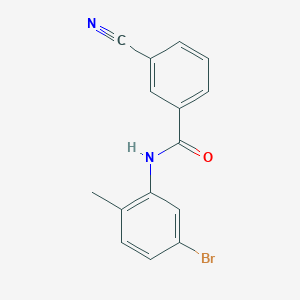 molecular formula C15H11BrN2O B1419237 N-(5-Bromo-2-methylphenyl)-3-cyanobenzamide CAS No. 1157457-17-4