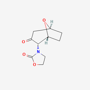 molecular formula C10H13NO4 B14192398 3-[(1R,2S,5S)-3-Oxo-8-oxabicyclo[3.2.1]octan-2-yl]-1,3-oxazolidin-2-one CAS No. 835632-92-3