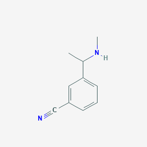 B1419242 3-[1-(Methylamino)ethyl]benzonitrile CAS No. 1158052-24-4