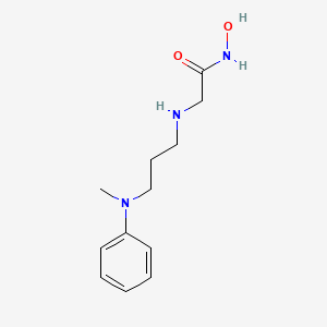 N-Hydroxy-N~2~-{3-[methyl(phenyl)amino]propyl}glycinamide