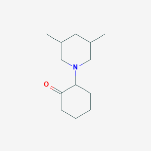 molecular formula C13H23NO B1419244 2-(3,5-二甲基哌啶-1-基)环己酮 CAS No. 1218135-13-7