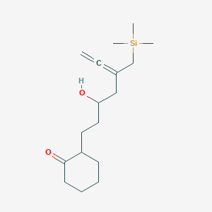 Cyclohexanone, 2-[3-hydroxy-5-[(trimethylsilyl)methyl]-5,6-heptadienyl]-