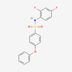 N-(2,4-Difluorophenyl)-4-phenoxybenzene-1-sulfonamide