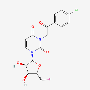 3-[2-(4-Chlorophenyl)-2-oxoethyl]-5'-deoxy-5'-fluorouridine