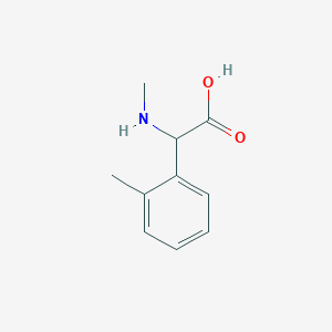 B1419248 2-(Methylamino)-2-(2-methylphenyl)acetic acid CAS No. 1218720-22-9