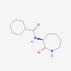 Cyclohexanecarboxamide, N-[(3S)-hexahydro-2-oxo-1H-azepin-3-yl]-