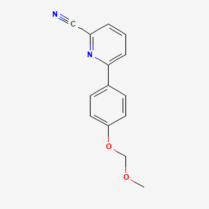 6-[4-(Methoxymethoxy)phenyl]pyridine-2-carbonitrile