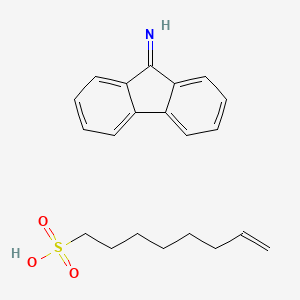 Fluoren-9-imine;oct-7-ene-1-sulfonic acid