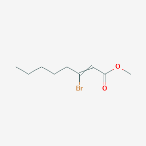 Methyl 3-bromooct-2-enoate