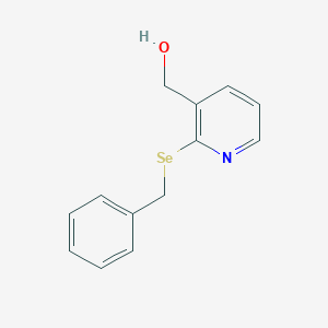 3-Pyridinemethanol, 2-[(phenylmethyl)seleno]-