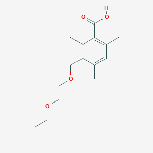 2,4,6-Trimethyl-3-({2-[(prop-2-en-1-yl)oxy]ethoxy}methyl)benzoic acid