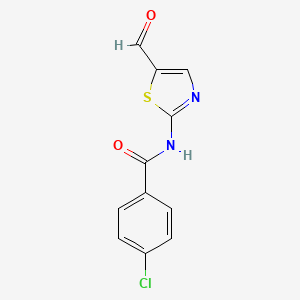 4-Chloro-N-(5-formyl-1,3-thiazol-2-yl)benzamide