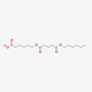 6-{[5-(Hexyloxy)-5-oxopentanoyl]oxy}hexanoic acid