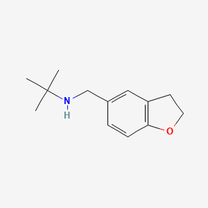 molecular formula C13H19NO B1419264 叔丁基(2,3-二氢-1-苯并呋喃-5-基甲基)胺 CAS No. 1157542-90-9