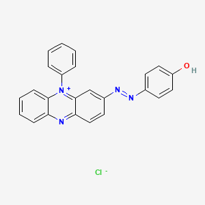 molecular formula C24H17ClN4O B14192643 3-[2-(4-Oxocyclohexa-2,5-dien-1-ylidene)hydrazinyl]-5-phenylphenazin-5-ium chloride CAS No. 831223-43-9