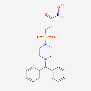 3-[4-(Diphenylmethyl)piperazine-1-sulfonyl]-N-hydroxypropanamide