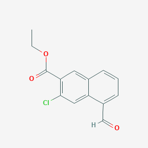 Ethyl 3-chloro-5-formylnaphthalene-2-carboxylate