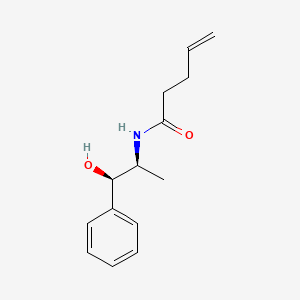 molecular formula C14H19NO2 B14192661 N-[(1R,2S)-1-hydroxy-1-phenylpropan-2-yl]pent-4-enamide CAS No. 923011-85-2