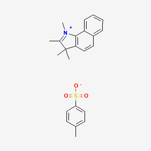molecular formula C23H25NO3S B1419267 1,2,3,3-tetramethyl-3H-benzo[g]indolium 4-methylbenzenesulfonate CAS No. 1078162-96-5