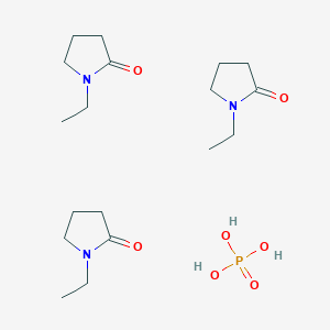 molecular formula C18H36N3O7P B14192687 1-Ethylpyrrolidin-2-one;phosphoric acid CAS No. 918659-73-1