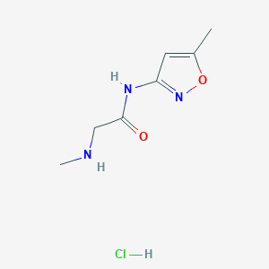 B1419269 2-(methylamino)-N-(5-methylisoxazol-3-yl)acetamide hydrochloride CAS No. 1171599-22-6