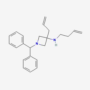 molecular formula C23H28N2 B14192695 N-(But-3-en-1-yl)-1-(diphenylmethyl)-3-(prop-2-en-1-yl)azetidin-3-amine CAS No. 918896-16-9