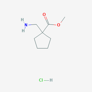 molecular formula C8H16ClNO2 B1419270 1-（氨基甲基）环戊烷甲酸甲酯盐酸盐 CAS No. 1171925-49-7