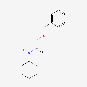 N-[3-(Benzyloxy)prop-1-en-2-yl]cyclohexanamine