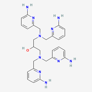 molecular formula C27H34N10O B14192707 1,3-Bis{bis[(6-aminopyridin-2-yl)methyl]amino}propan-2-ol CAS No. 918891-61-9