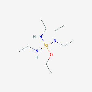 molecular formula C10H27N3OSi B14192716 1-Ethoxy-N,N,N',N''-tetraethylsilanetriamine CAS No. 923560-71-8