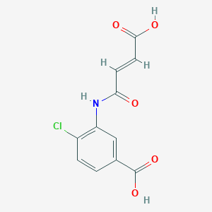 molecular formula C11H8ClNO5 B1419272 3-[(3-羧基丙烯酰基)氨基]-4-氯苯甲酸 CAS No. 1049157-75-6