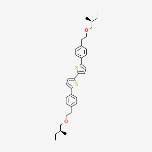 molecular formula C34H42O2S2 B14192721 5,5'-Bis(4-{2-[(2S)-2-methylbutoxy]ethyl}phenyl)-2,2'-bithiophene CAS No. 918441-47-1