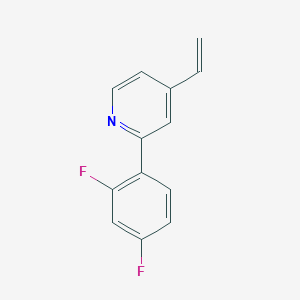 molecular formula C13H9F2N B14192725 2-(2,4-Difluorophenyl)-4-ethenylpyridine CAS No. 917495-78-4