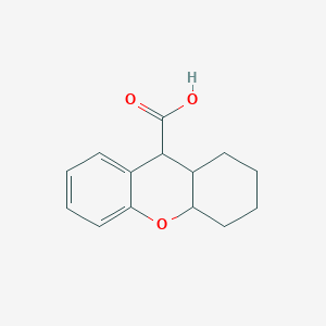 molecular formula C14H16O3 B14192735 2,3,4,4a,9,9a-hexahydro-1H-xanthene-9-carboxylic acid 