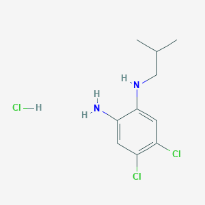 molecular formula C10H15Cl3N2 B1419274 4,5-二氯-N1-异丁基苯-1,2-二胺盐酸盐 CAS No. 957035-41-5